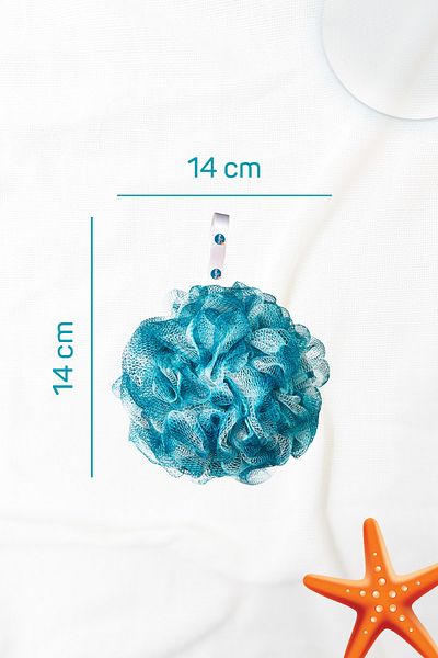 Balmy Xxlarge Green-White Bath Loofah