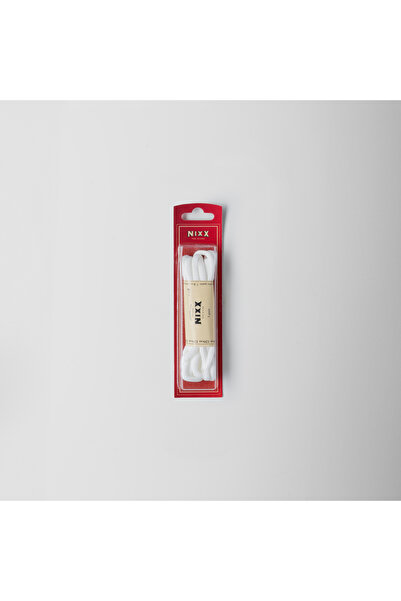 Nixx NX303 - أربطة حذاء رياضية موز 120 سم - أبيض - زوج واحد