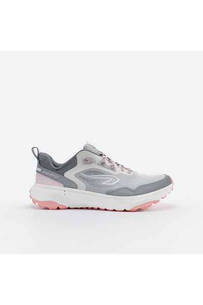 Decathlon Women's Running/Off-Road Shoes - Gray/Pink - Kiprun Jf190 Grip