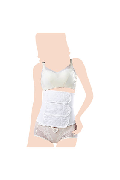 Blooming Blossom - Breathable Postpartum Abdominal Belt - White_M