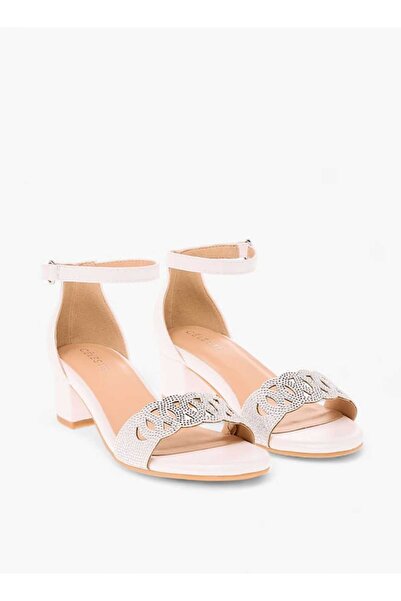 Celeste Celeste Girls' Embellished Sandals with Hook and Loop Closure