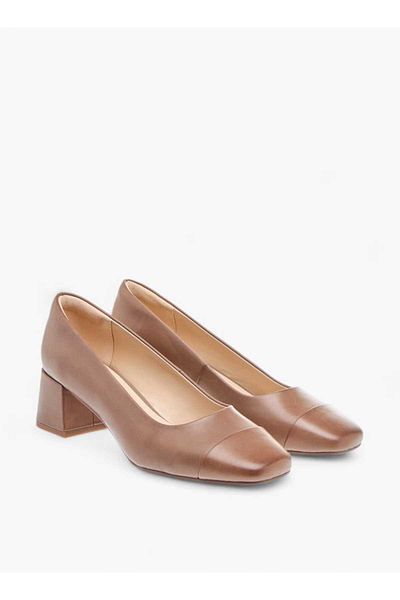 Celeste Women's Panelled Slip-On Shoes with Block Heels