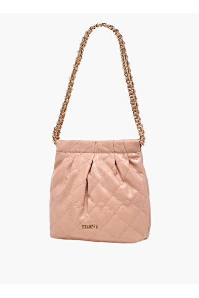 Celeste Quilted Shoulder Bag - W 6 x H 20 x D 20 cm