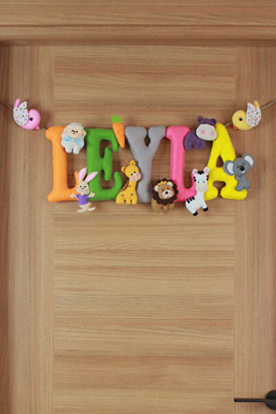 Renkli Hayallerim Leyla Isimli Bebek Kapı Süsü