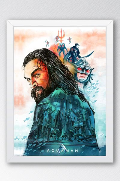 Saturn Aquaman Πίνακας με κορνίζα - Πίνακας αφίσας Marvel