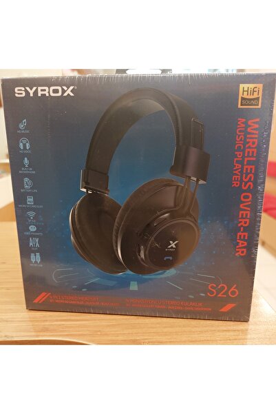 Syrox S26 Kulak Üstü Kablosuz Bluetooth Kulaklık Bt/aux/sd/mıc