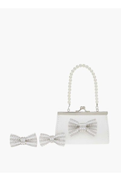 Flora Bella by Shoexpress طقم حقيبة يد ومشبك شعر مزين بفيونكة من فلورا بيلا، ...