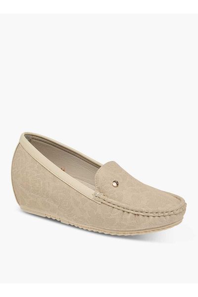 Flora Bella by Shoexpress Flora Bella Floral Textured Slip-On Comfort Shoes with Wedge Heels