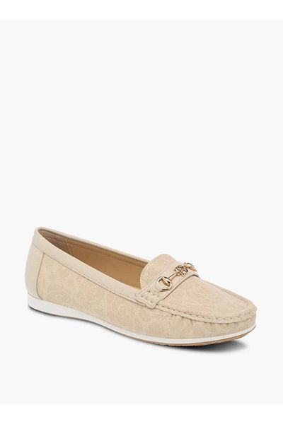 Flora Bella by Shoexpress Flora Bella Monogram Slip-On Buckle Loafers