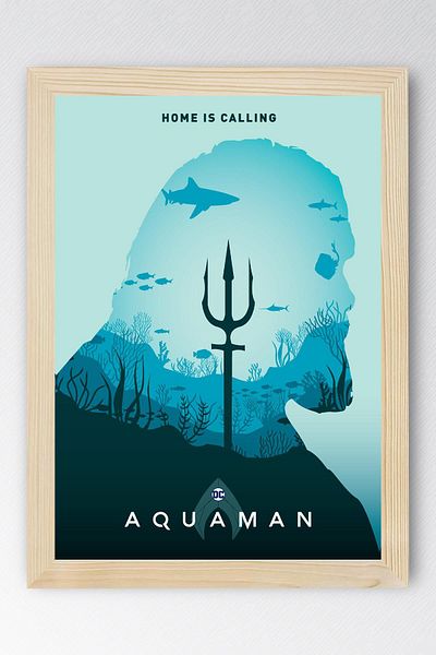 Saturn Pictură înrămată Aquaman - Pictură poster Marvel