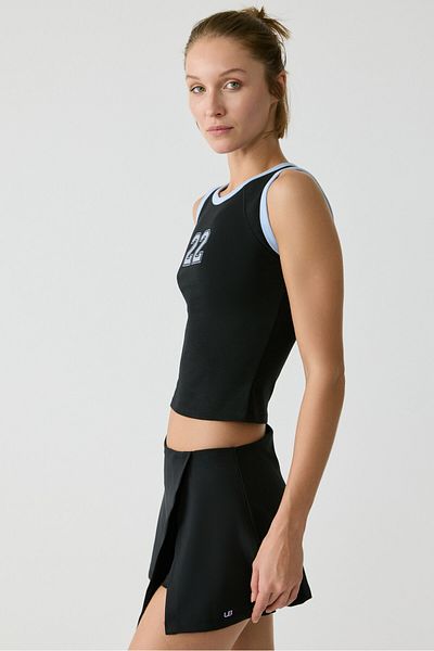 Urban Beat FAYA Damen-Shorts, weicher schwarzer Rock mit Wickelrock