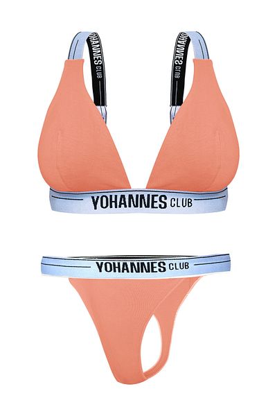 Yohannes Club Σετ Γυναικεία Εσώρουχα SOMON - Las. Σουτιέν και στρινγκ με λουράκι