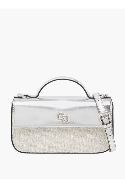 Celeste Textured Satchel Bag with Detachable Strap and Top Handle