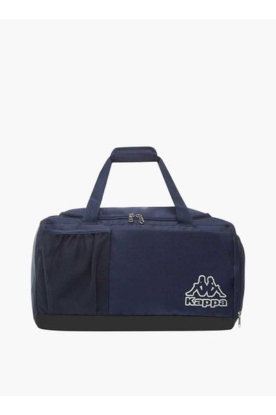 Kappa Kappa Logo Print Duffel Bag with Handles and Zip Closure