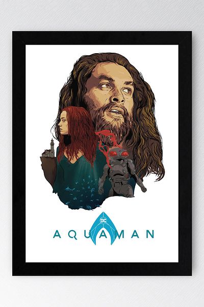 Saturn Pictură înrămată Aquaman - Pictură poster Marvel
