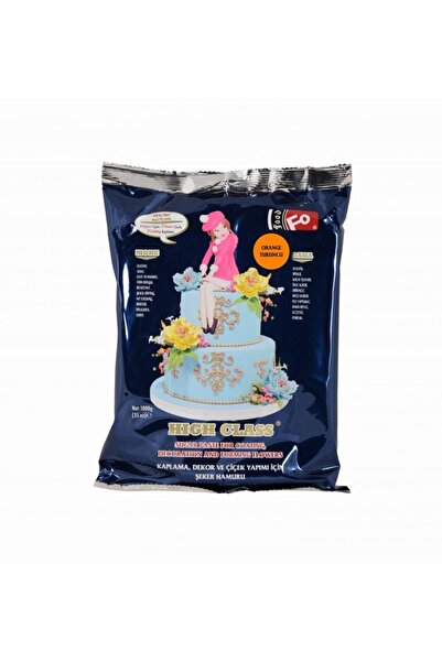 FO Turuncu High Class Kaplama, Dekor ve Çiçek Yapımı için Şeker Hamuru 1 kg