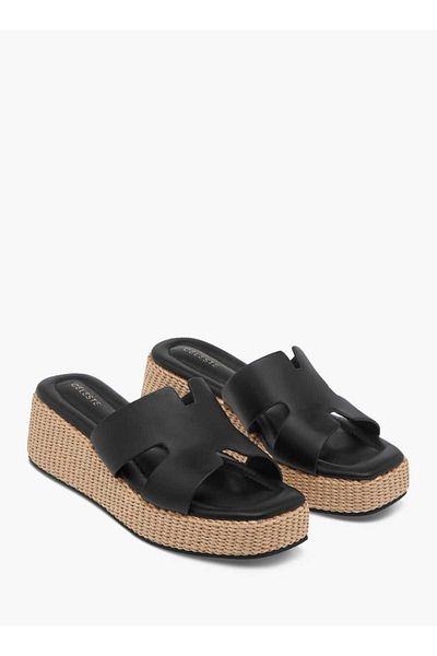 Celeste Women's Solid Slip-On Flatform Sandals
