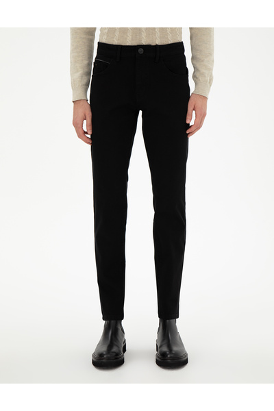 Pierre Cardin Siyah Slim Fit Jean Pantolon 50292140-VR046