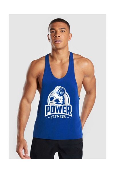 Ghedto Blue Power Fitness Gym Tank Top - Sports Tank Top