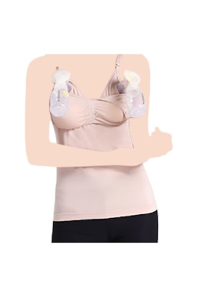 Blooming Blossom - Nursing Top - Nude_XXL