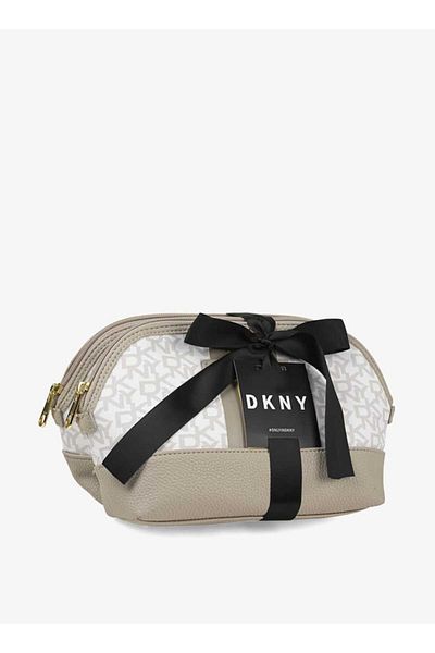 Dkny DKNY Monogram Print Pouch with Zip Closure - Set of 2