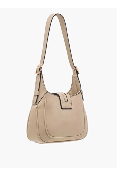 Celeste Logo Accent Shoulder Bag with Zip Closure - W 6 x H 15 x D 22.5 cm