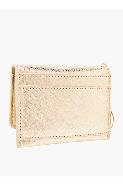 Flora Bella by Shoexpress Flora Bella Logo Accent Wallet with Flap Closure