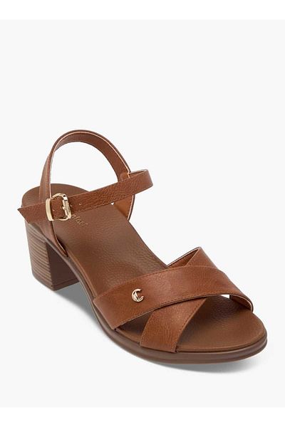 Le Confort Solid Sandals with Block Heels and Buckle Closure