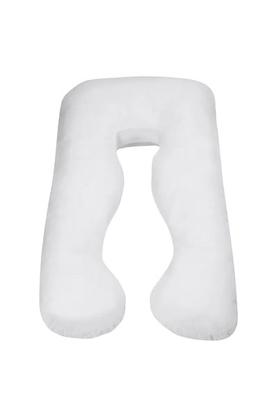 Blooming Blossom - U Shape Full Body Pregnancy Pillow - White