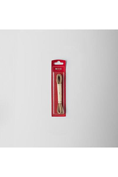 Nixx NX306 - أربطة حذاء كلاسيكية مستديرة مشمعة 70 سم - بيج - زوج واحد