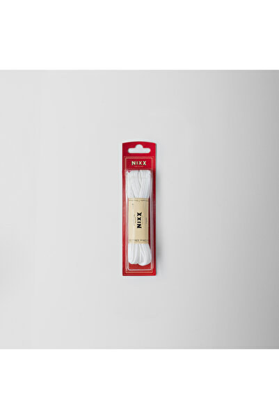 Nixx NX304 - أربطة أحذية رياضية مسطحة مقاس 120 سم - أبيض - زوج واحد