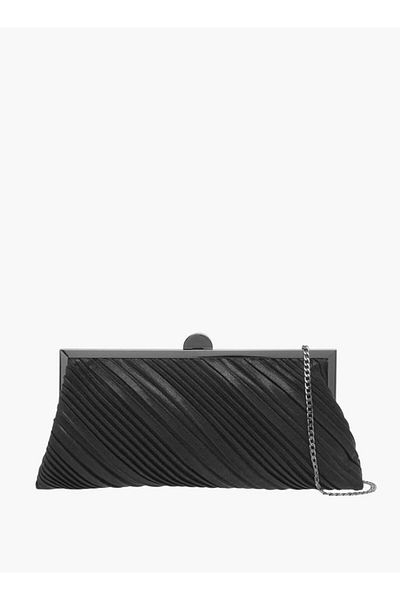 Celeste Textured Clutch with Chain Strap