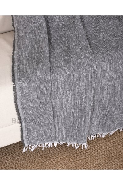 Bumedo Multi-Purpose Cotton Quality Tight Woven 175X215 cm Non-Slip Sofa Couch Cover - Anthracite