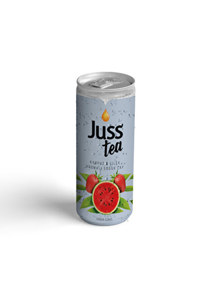JUSS JUSSTEA Karpuz Çilek Aromalı Soğuk çay 250ML x24 Adet