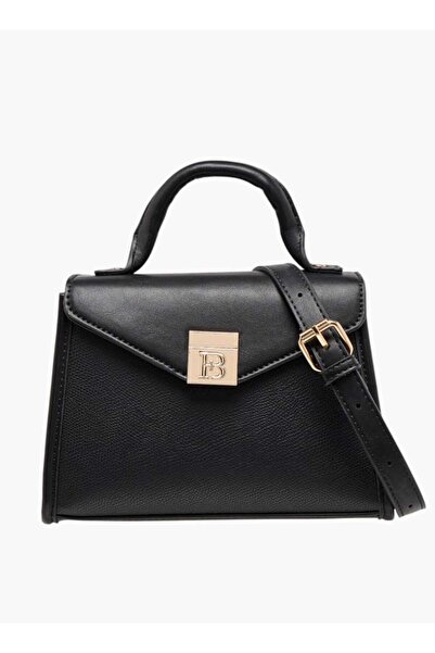 Flora Bella by Shoexpress حقيبة ساتشل بيلا المزخرفة بنقشة زهور مع حزام قابل للفصل وقفل بغطاء - العرض 21 سم × الارتفاع 15 سم × العمق 9.5 سم