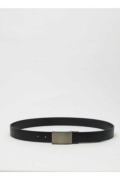 LBL by Shoexpress Textured Reversible Belt with Pin Buckle Closure