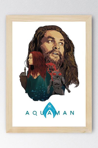 Saturn Pictură înrămată Aquaman - Pictură poster Marvel