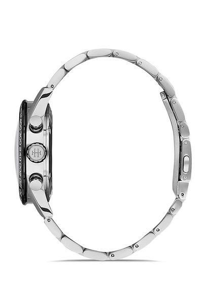 Hislon Men's Wristwatch 44 mm Case Diameter, Stainless Steel Band, Sapphire Coated Glass, 5 Atm Water Resistance