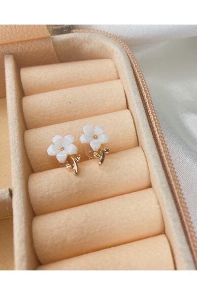 Olea Accessories Minimal çiçek küpe