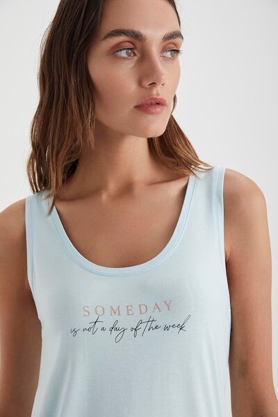 Catherine's Set de pijamale cu pantaloni scurți Comfort Mood Blue