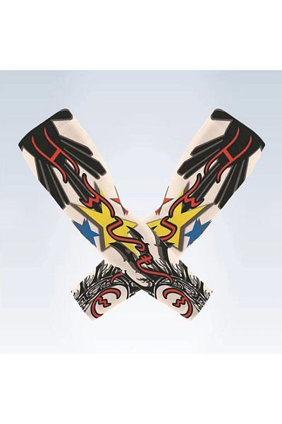 Ethab Ticaret Lycra Wearable Sleeve Socks - Tattoo Detail, 2 Pieces Model 22