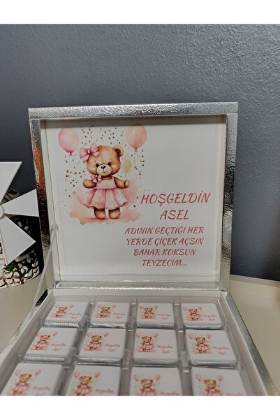 Genel Markalar Hoşgeldin Bebek Çikolatası Yenidoğan Hediyelik Çikolata Karton...