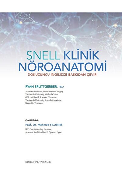 Nobel Tıp Kitabevleri Snell Klinik Nöroanatomi