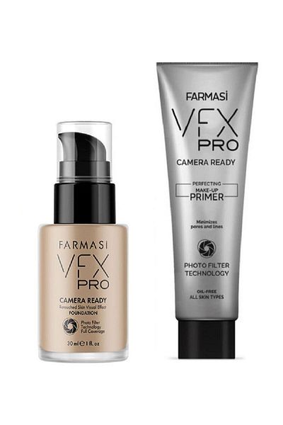 Farmasi قاعدة مكياج VFX Pro Camera جاهزة باللون البيج الطبيعي 30 مل 25 مل