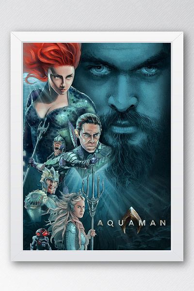 Saturn Aquaman Πίνακας με κορνίζα - Πίνακας αφίσας Marvel