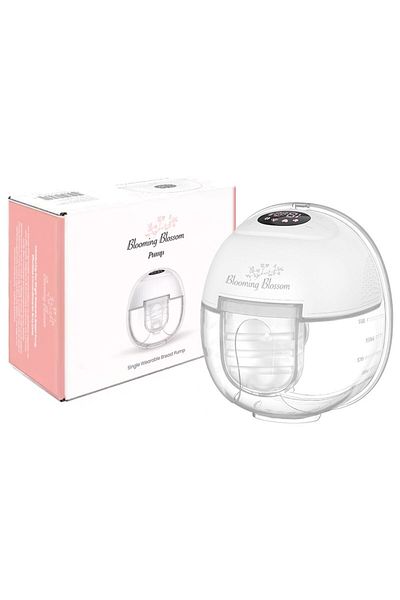 Blooming Blossom - Single Wearable Breast Pump - White