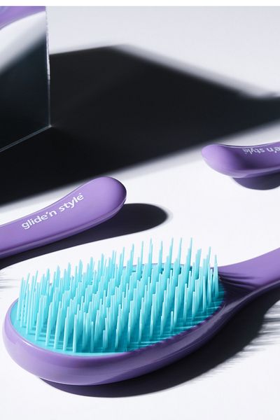 Glide'n Style Ergonomic Opening and Combing Brush - Gs-250