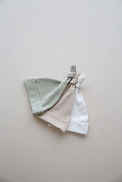 OhlalaKoala 3lü Yenidoğan Nakışlı Şapka Model 3