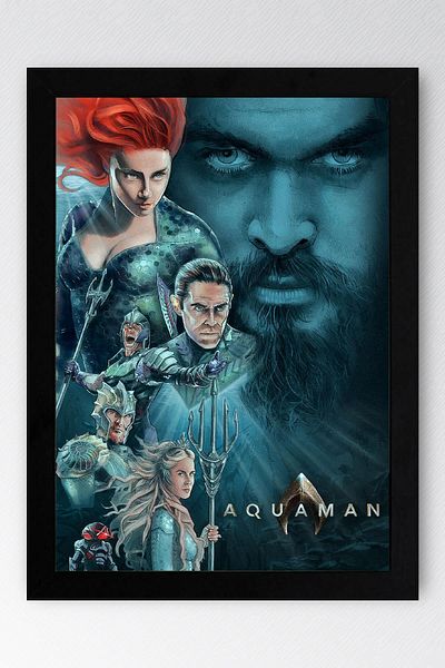 Saturn Pictură înrămată Aquaman - Pictură poster Marvel