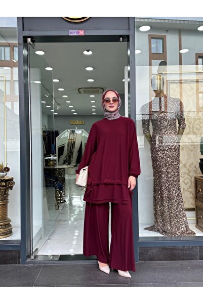 NS Moda Aura Hijab Cherry Rotten Set - Model-529